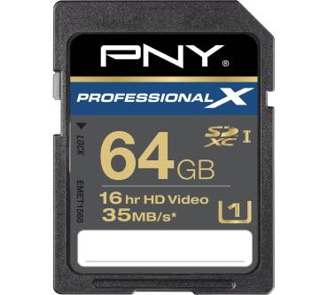 Produktbild PNY SDXC Professional X Class 10 UHS-I 64GB (SD64GBXCU1PRO-EF)