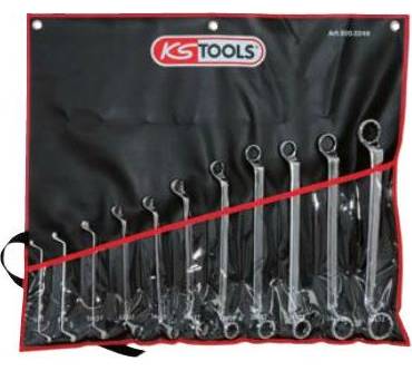 Produktbild KS Tools Ultimate Plus Doppel-Ringschlüssel-Satz, gekröpft, 8-teilig