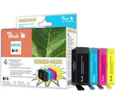 Produktbild Peach Ersatzpatronen für HP (H364XL Black/Cyan/Magenta/Yellow)