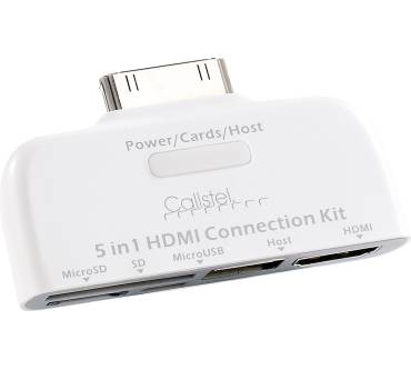 Produktbild Callstel 5in1-Adapter für iPad mit HDMI-Ausgang, USB, SD, microSD/USB