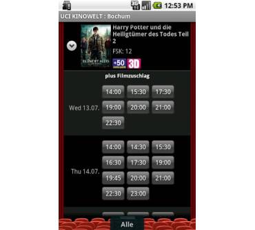 Produktbild UCI Kinowelt Filme & Tickets App 1.23