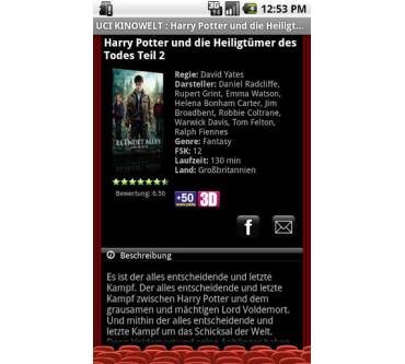 Produktbild UCI Kinowelt Filme & Tickets App 1.23