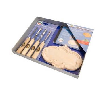 Produktbild Kirschen Kerbschnitzsatz Türschild (6tlg.)