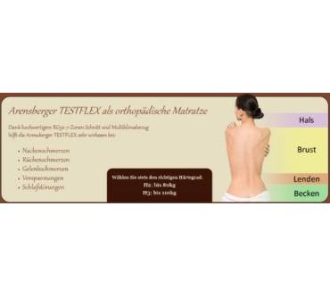 Produktbild Albatros Arensberger 7 Zonen Testflex Matratze