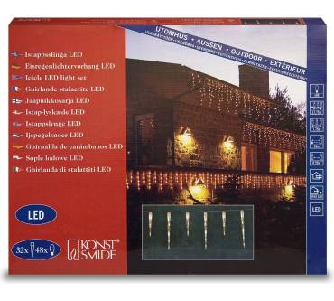 Produktbild Konstsmide 2736-102 LED Eiszapfen Lichtervorhang