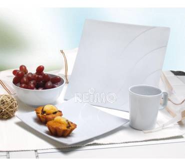 Produktbild Reimo Melamin Geschirrset White Wave