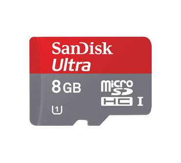 Produktbild SanDisk Ultra microSDHC UHS-I 8GB (SDSDQUA-008G)