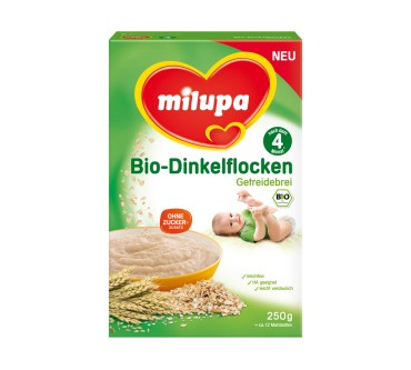 Produktbild Milupa Bio-Dinkelflocken Getreidebrei