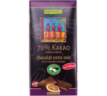Produktbild Rapunzel 70% Kakao Edelbitterschokolade