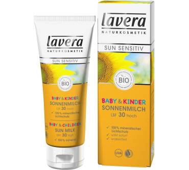 Produktbild Lavera Sun sensitiv Baby & Kinder Sonnenmilch LSF 30