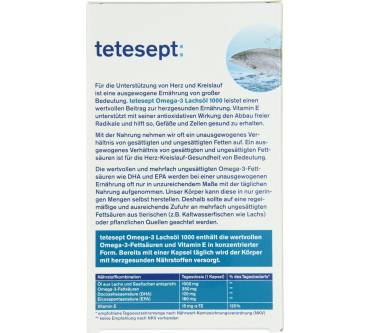 Produktbild Tetesept Omega-3 Lachsöl 1000, Kapseln