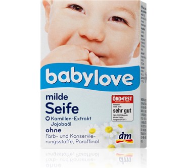 Produktbild dm / Babylove Milde Seife Kamillen-Extrakt / Jojobaöl