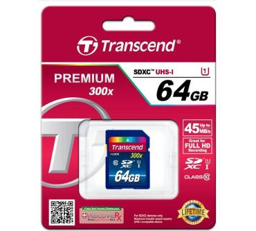 Produktbild Transcend Premium SDXC Class 10 64GB (TS64GSDU1)