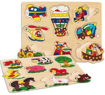 Produktbild Happy People Puzzle aus Holz Fahrzeuge