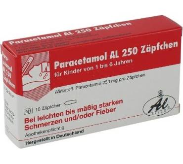 Produktbild Paracetamol AL 250, Zäpfchen