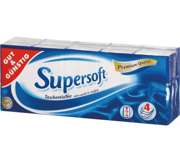 Produktbild Edeka / Gut & Günstig Taschen Tücher supersoft
