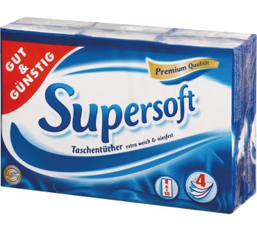 Produktbild Edeka / Gut & Günstig Taschen Tücher supersoft