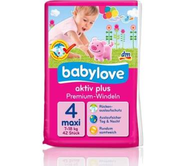 Produktbild dm / Babylove Aktiv Plus Premium-Windeln Größe 4, Maxi, 7-18 kg