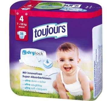 Produktbild Lidl / Toujours Windeln ultra dünn Größe 4, 7-18 kg, Maxi