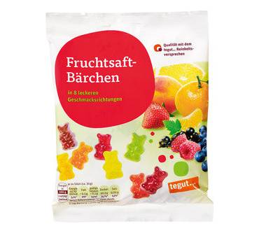 Produktbild tegut Fruchtsaft-Bärchen