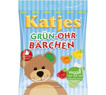 Produktbild Katjes Grün-Ohr Bärchen, ohne tierische Gelatine