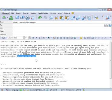 Produktbild Ritlabs The Bat! v6