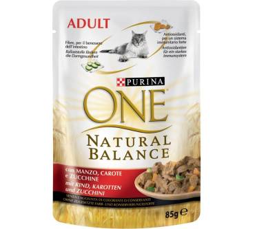 Produktbild Purina One Natural Balance mit Rind, Karotten und Zucchini
