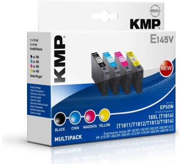 Produktbild KMP Druckerpatronen für Epson Drucker (E145, E146, E147, E148)
