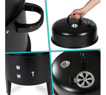Produktbild TecTake 3in1 BBQ Holzkohlegrill Smoker