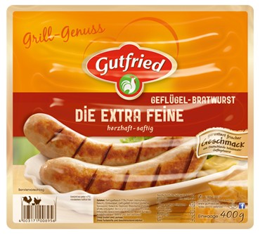 Produktbild Gutfried Geflügel Bratwurst - Die Extra Feine