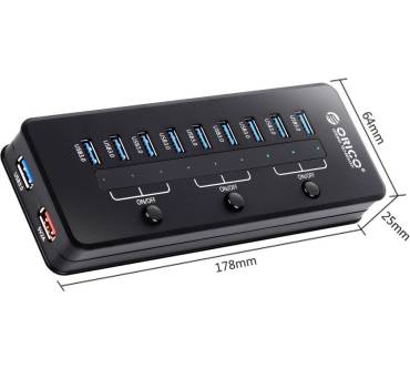 Produktbild Orico Technologies USB 3.0 Hub 10 Port H10C1