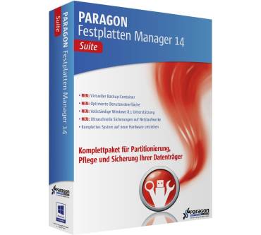 Produktbild Paragon Software Festplatten Manager 14 Suite