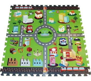 Produktbild L.A. Sports Solex Puzzel-Matte Stadt aus EVA