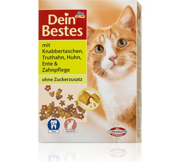 Produktbild dm / Dein Bestes mit Knabbertaschen Truthahn, Huhn, Ente & Zahnpflege