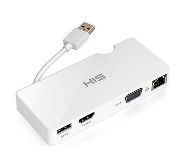 Produktbild HIS Multi-View USB Portable Docking Station (HDOCKP)