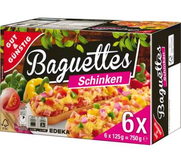 Produktbild Edeka / Gut & Günstig Baguettes Schinken
