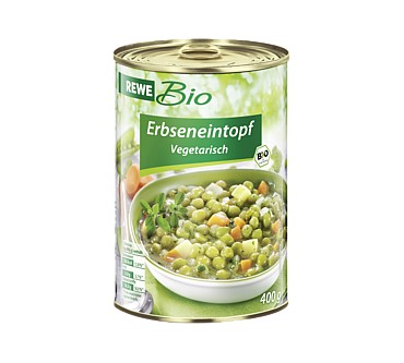 Produktbild Rewe / Bio Erbseneintopf