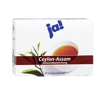 Produktbild Rewe / Ja! Ceylon-Assam