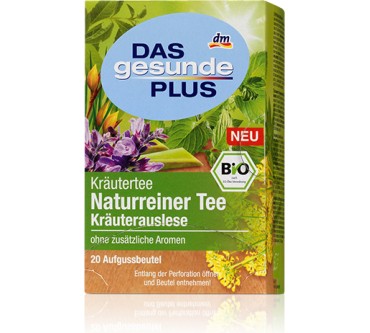 Dm Das Gesunde Plus Naturreiner Tee Bio Krauterauslese Test Testberichte De