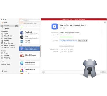 Produktbild Agilewebsolutions 1Password für Mac