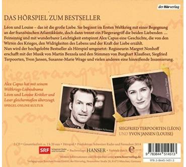 Produktbild Alex Capus Léon und Louise. Das Hörspiel