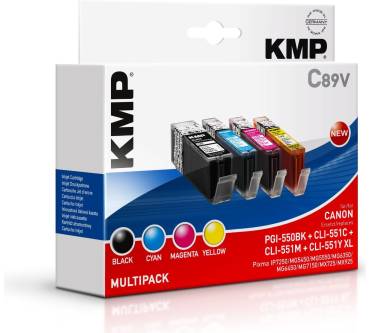Produktbild KMP Ersatzpatronen für Canon Drucker (C89, C90, C91, C92, C93)