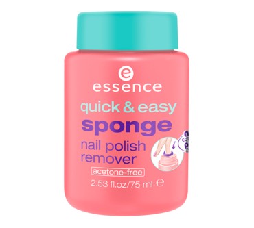 Produktbild Essence quick & easy sponge nail polish remover acetone free