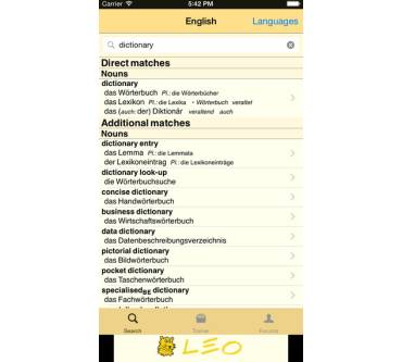 Produktbild dict.leo.org LEO Wörterbuch