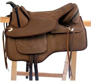 Produktbild A&M Reitsport Baumloser Westernsattel Idaho Nubukleder