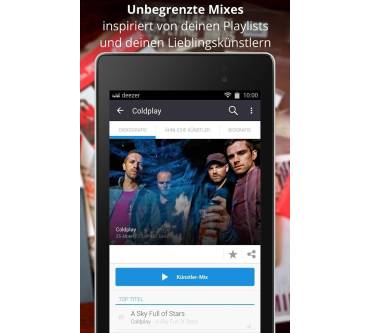 Produktbild Deezer Musik-Streaming-App