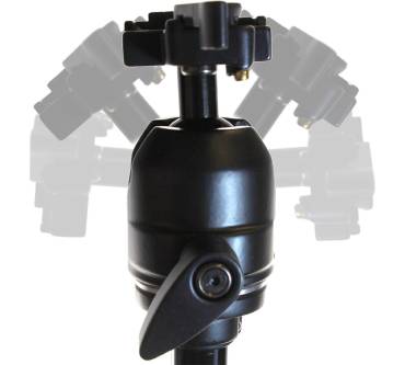 Produktbild WEISS - more power + Dreibein-Stativ mit 3D Kugelkopf