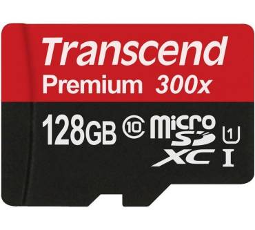 Produktbild Transcend Premium 300x microSDXC Class 10 UHS-I (128 GB)