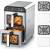 Produktbild Arendo 11L Vertical Duo Zone Airfryer