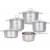 SatiTherm 5-tlg. Topf-Set mit Glasdeckel